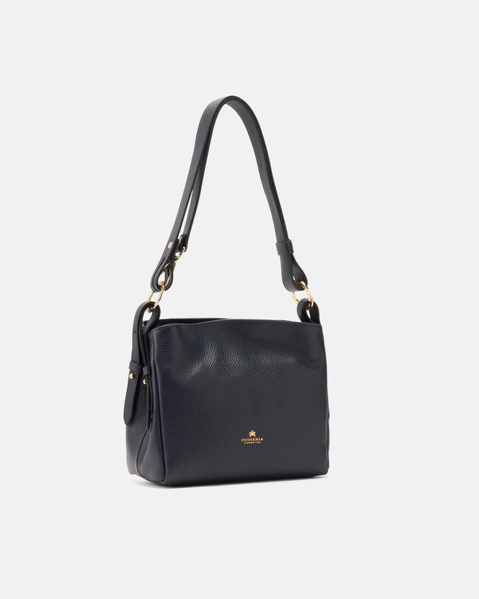 Kleine Schultertasche Navy  - Schultertaschen - Damen Taschen - Tasche - Cuoieria Fiorentina