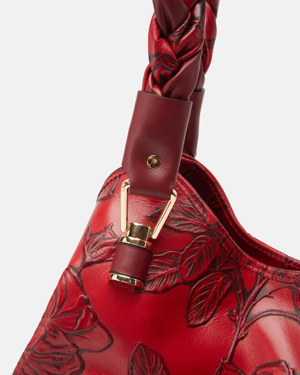 einkaufstasche Rot  - Schultertaschen - Damen Taschen - Tasche - Cuoieria Fiorentina