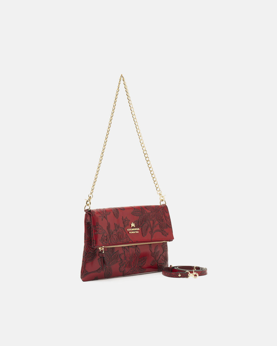 Kleine Schultertasche Rot  - Schultertaschen - Damen Taschen - Tasche - Cuoieria Fiorentina