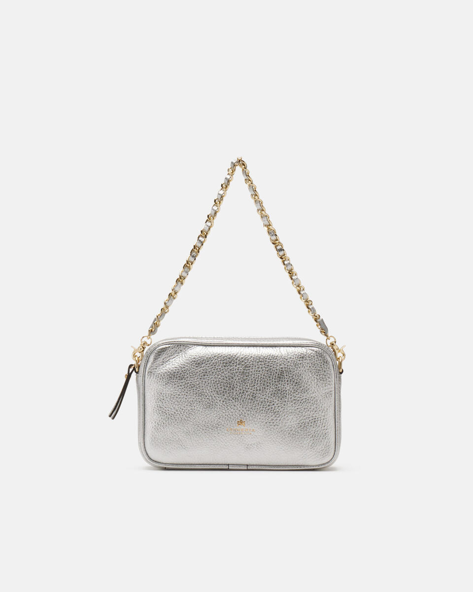 Camera bag Silber  - Mini Bags - Damen Taschen - Tasche - Cuoieria Fiorentina