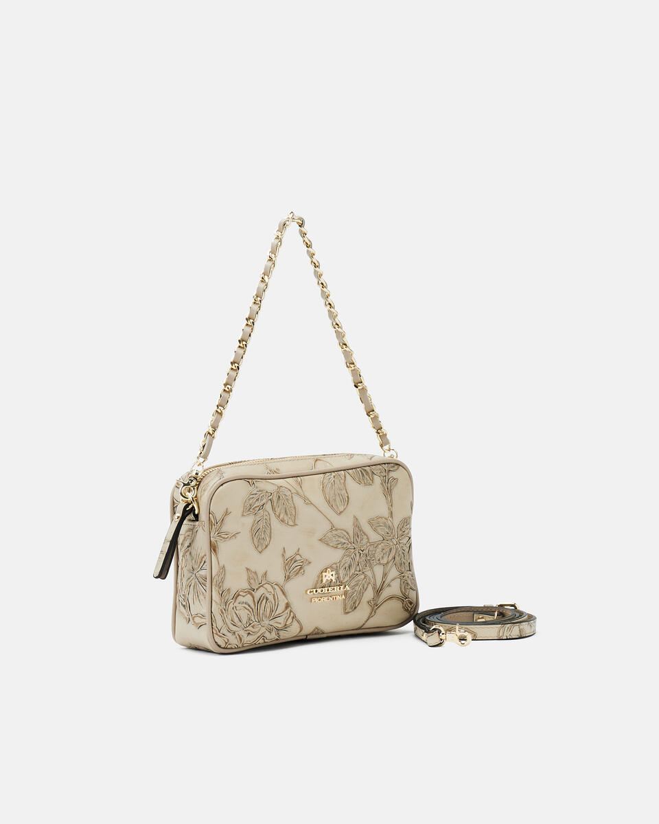 Camera bag Taupe  - Mini Bags - Damen Taschen - Tasche - Cuoieria Fiorentina