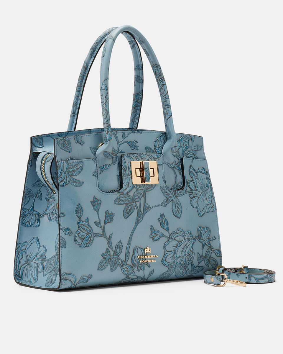 HANDTASCHE Hellblau  - Handtaschen - Damen Taschen - Tasche - Cuoieria Fiorentina