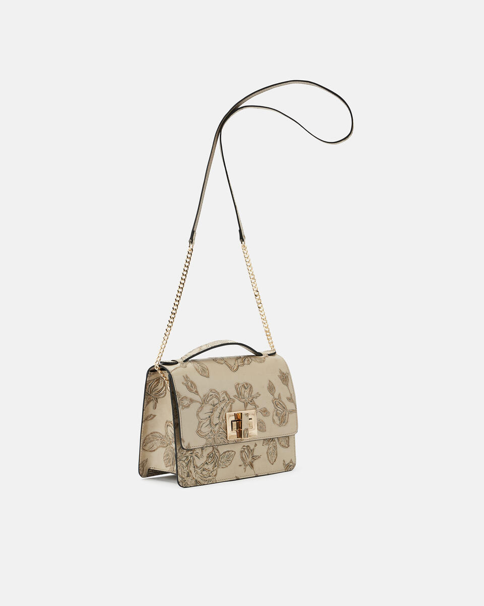 CLUTCH BAG Taupe  - Mini Bags - Damen Taschen - Tasche - Cuoieria Fiorentina