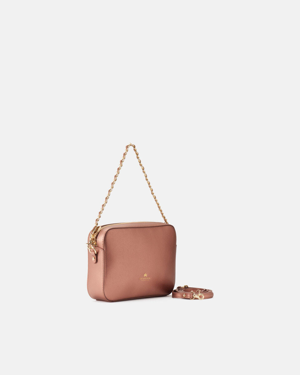 Camera bag Rose gold  - Mini Bags - Damen Taschen - Tasche - Cuoieria Fiorentina