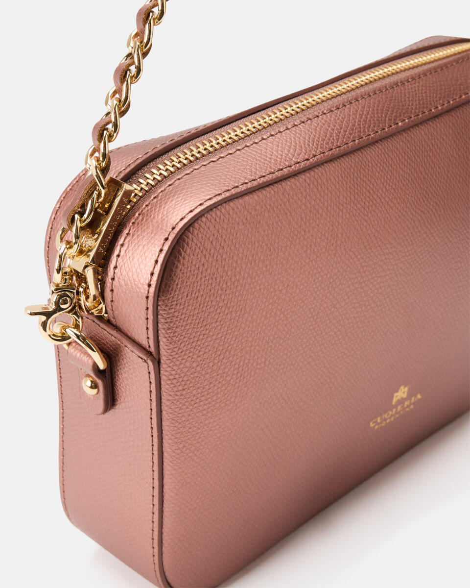 Camera bag Rose gold  - Mini Bags - Damen Taschen - Tasche - Cuoieria Fiorentina