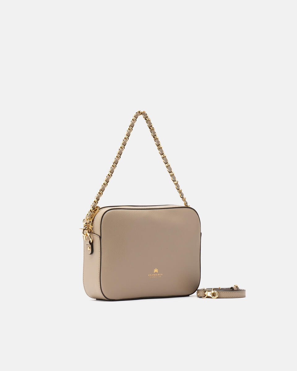 Camera bag Taupe  - Mini Bags - Damen Taschen - Tasche - Cuoieria Fiorentina