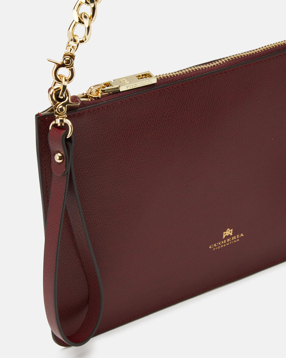 POCHETTE Bordeaux  - Handtaschen - Damen Taschen - Tasche - Cuoieria Fiorentina