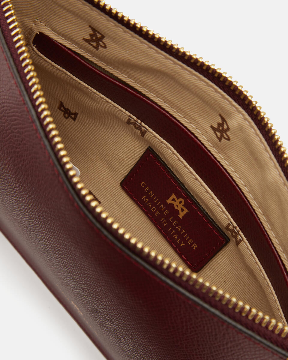 POCHETTE Bordeaux  - Handtaschen - Damen Taschen - Tasche - Cuoieria Fiorentina