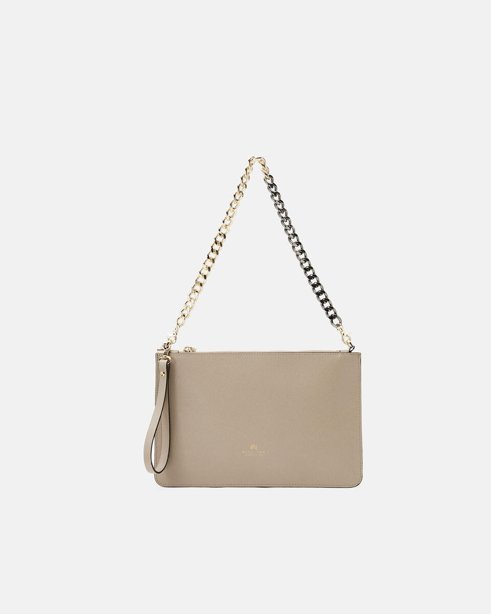 POCHETTE Taupe  - Handtaschen - Damen Taschen - Tasche - Cuoieria Fiorentina