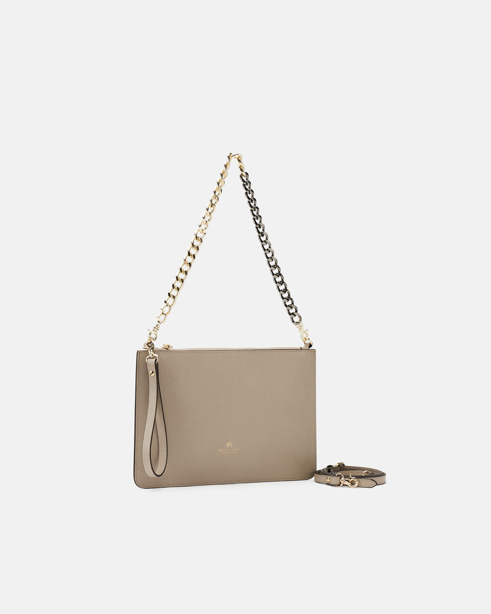 POCHETTE Taupe  - Handtaschen - Damen Taschen - Tasche - Cuoieria Fiorentina