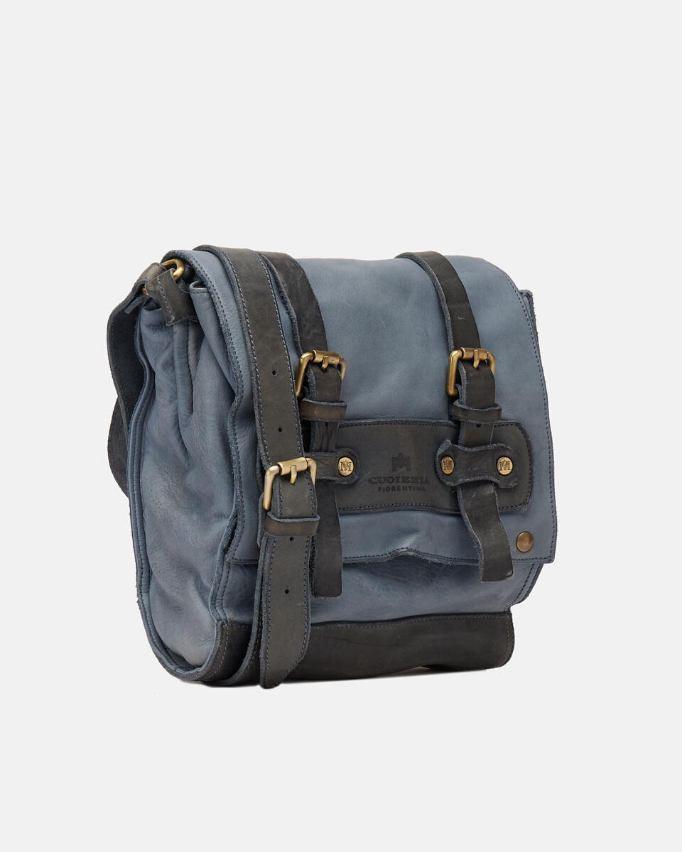 Kleine Messenger Denim  - Schultergut - Herren Taschen - Tasche - Cuoieria Fiorentina