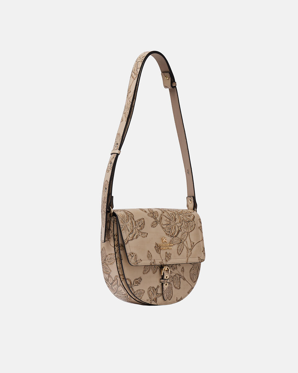 SADDLE BAG Taupe  - Messanger - Damen Taschen - Tasche - Cuoieria Fiorentina