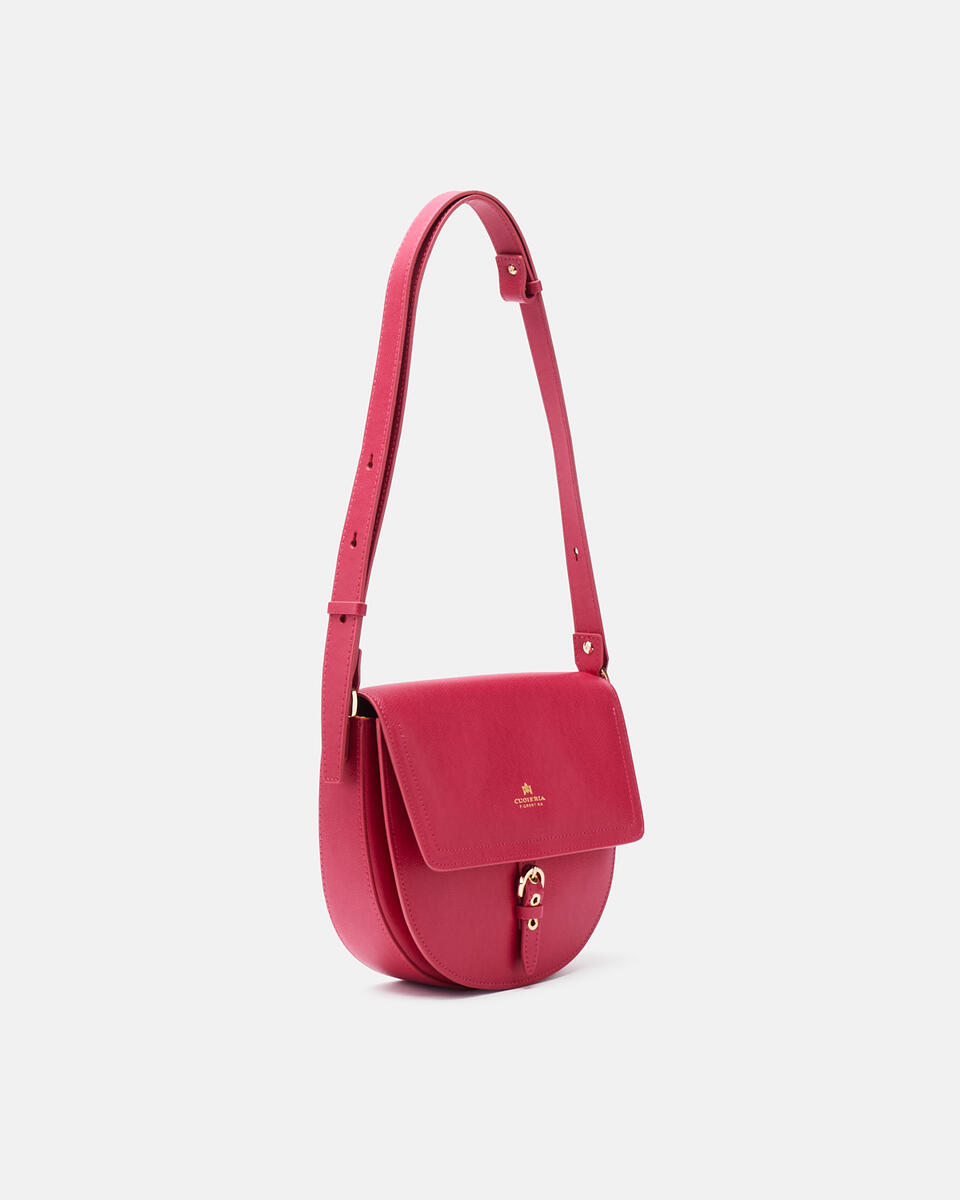 SADDLE BAG Fuchsia  - Messanger - Damen Taschen - Tasche - Cuoieria Fiorentina