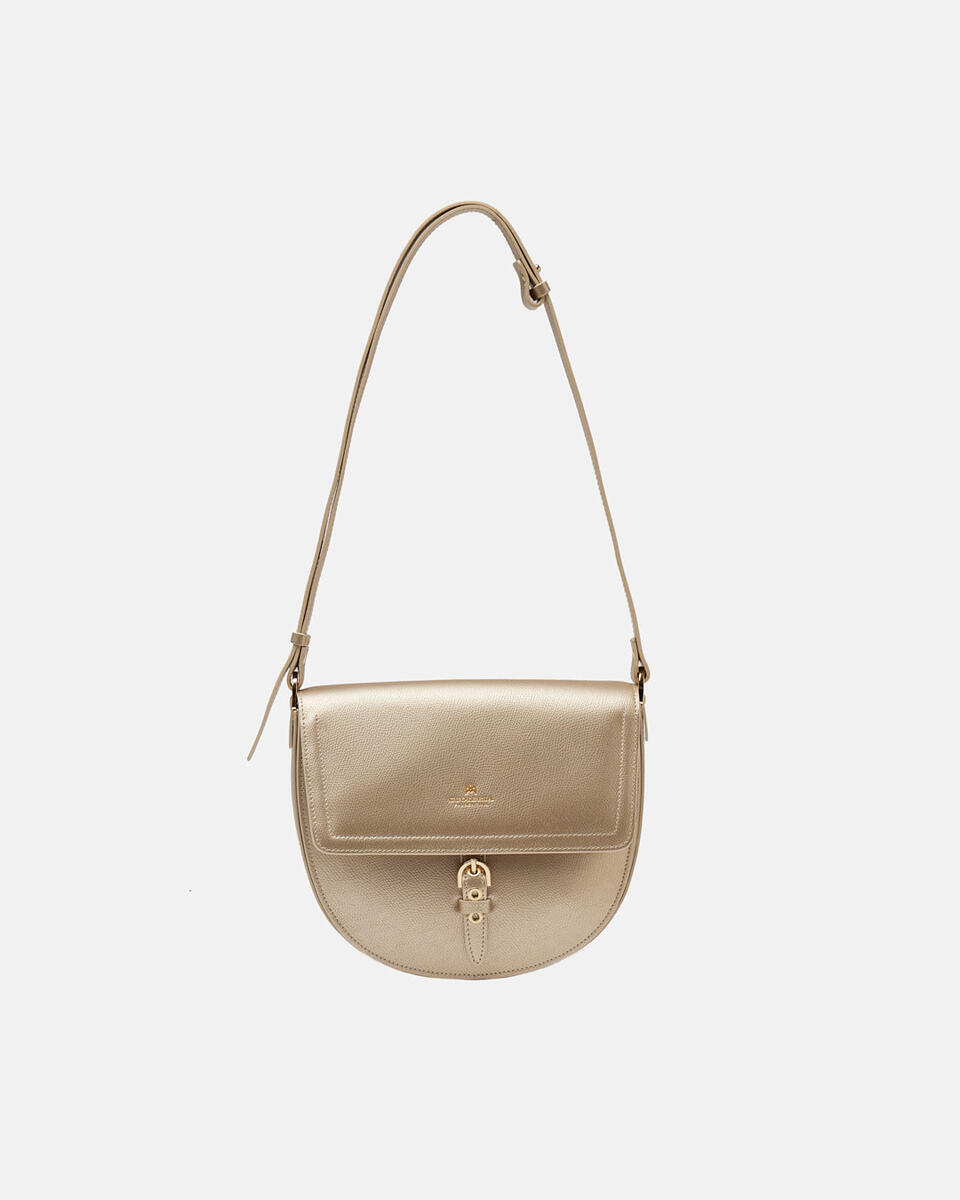 SADDLE BAG Gold  - Messanger - Damen Taschen - Tasche - Cuoieria Fiorentina