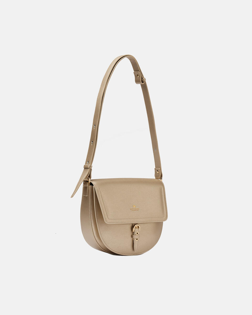 SADDLE BAG Gold  - Messanger - Damen Taschen - Tasche - Cuoieria Fiorentina