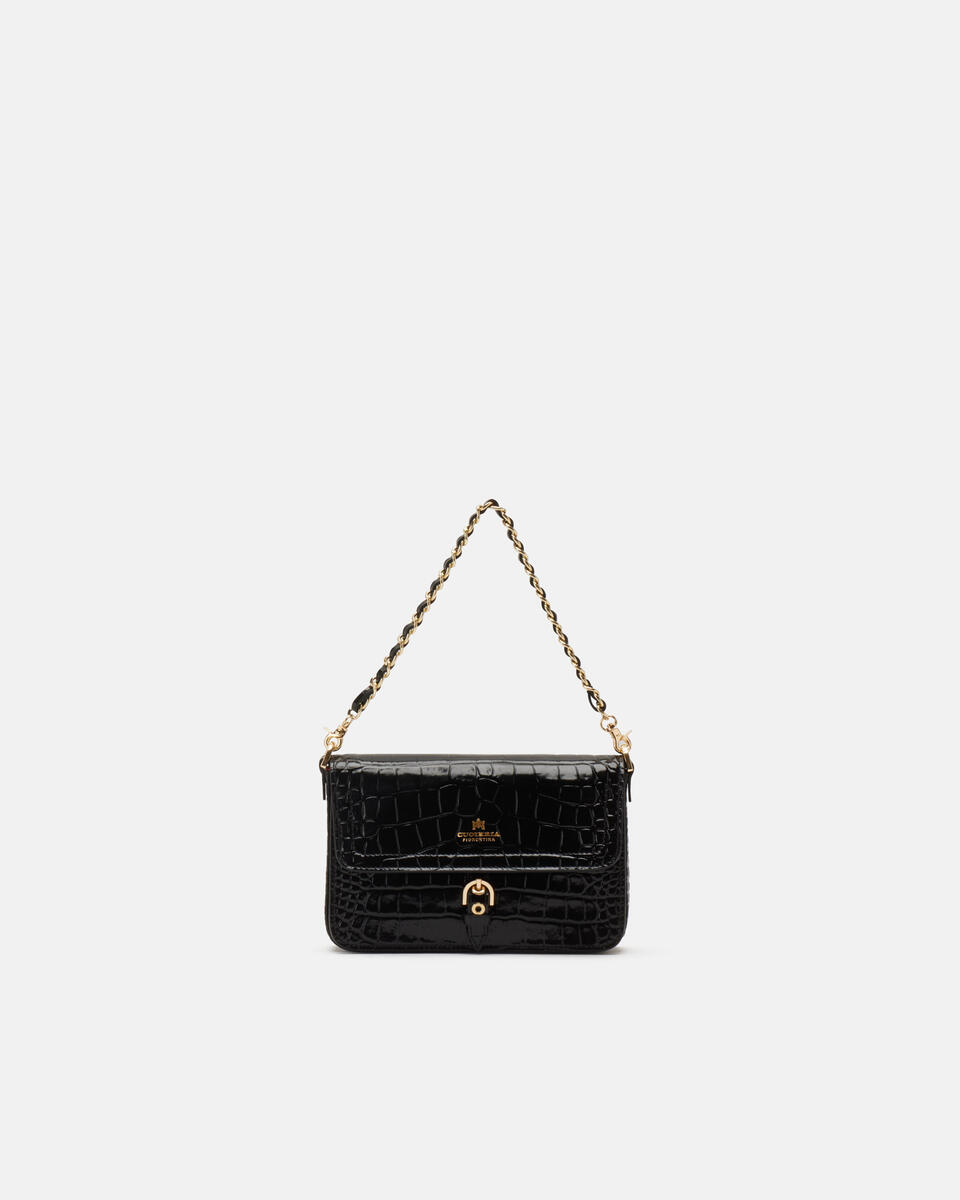 Black flap bag online