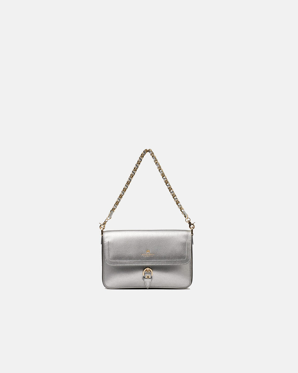 FLAP BAG Silber  - Schultertaschen - Damen Taschen - Tasche - Cuoieria Fiorentina