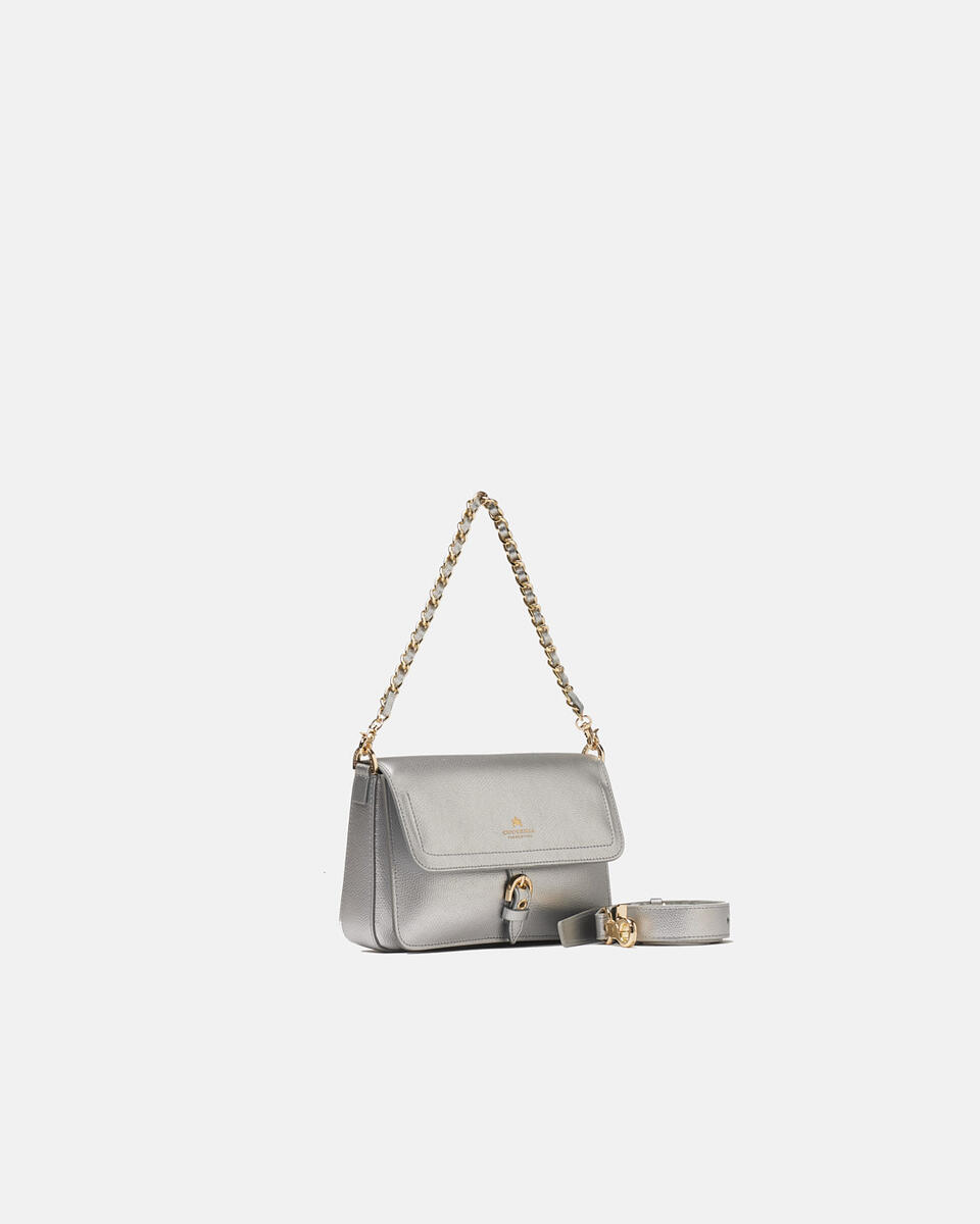 FLAP BAG Silber  - Schultertaschen - Damen Taschen - Tasche - Cuoieria Fiorentina