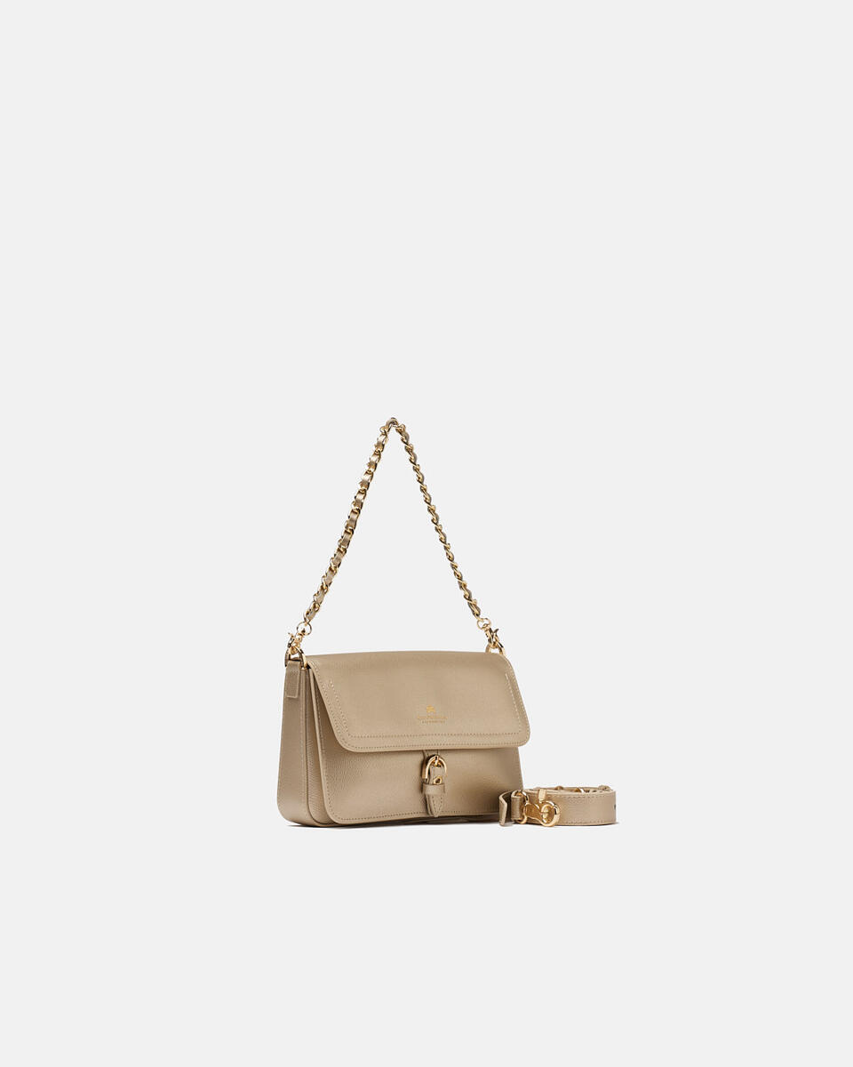 FLAP BAG Gold  - Schultertaschen - Damen Taschen - Tasche - Cuoieria Fiorentina