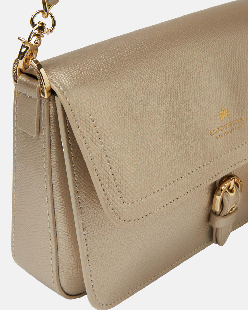 FLAP BAG Gold  - Schultertaschen - Damen Taschen - Tasche - Cuoieria Fiorentina