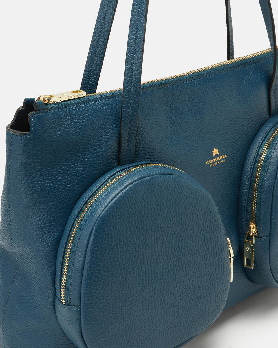 EINKAUFSTASCHE Teal  - Einkauftasche - Damen Taschen - Tasche - Cuoieria Fiorentina