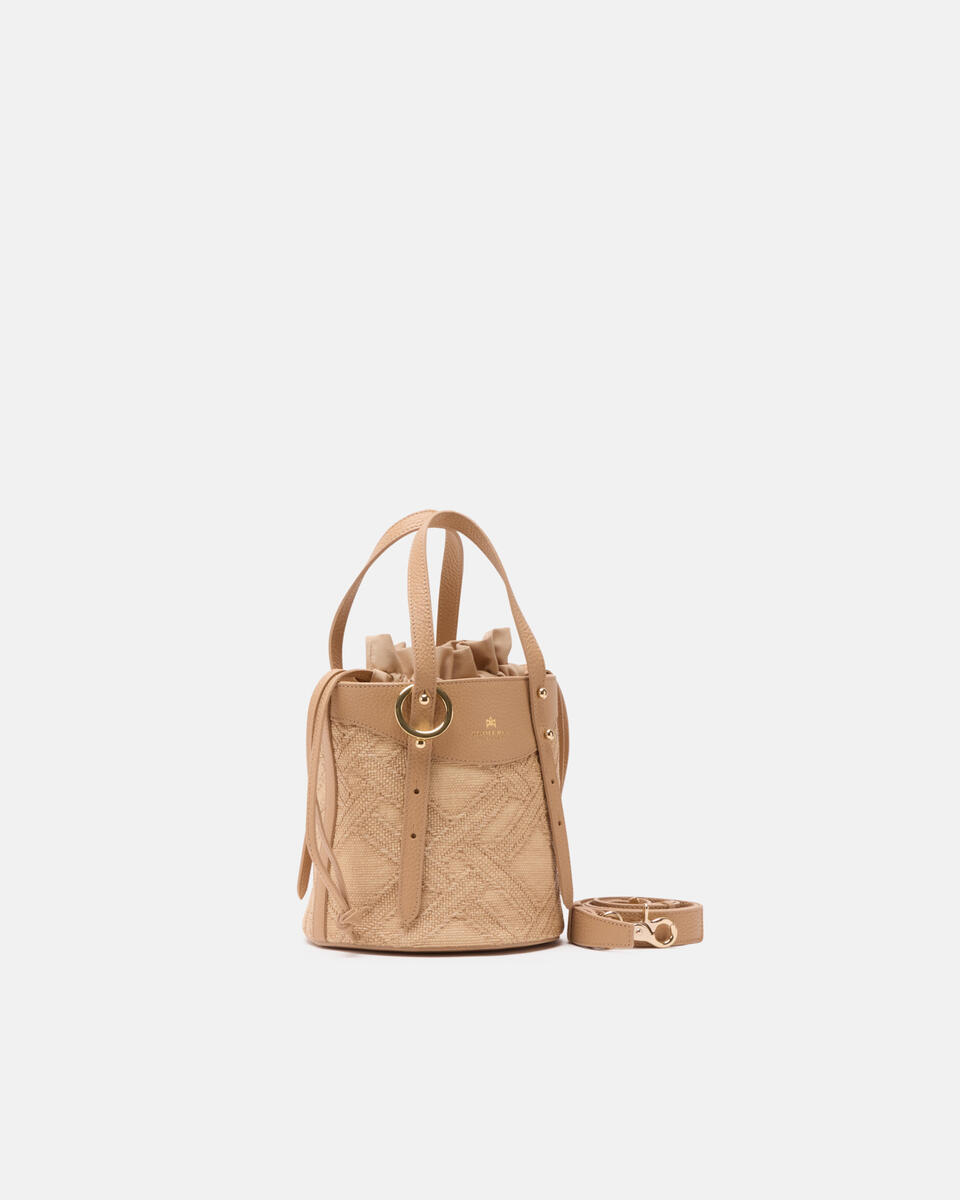 KLEINE EIMERTASCHE Nude  - Handtaschen - Damen Taschen - Tasche - Cuoieria Fiorentina