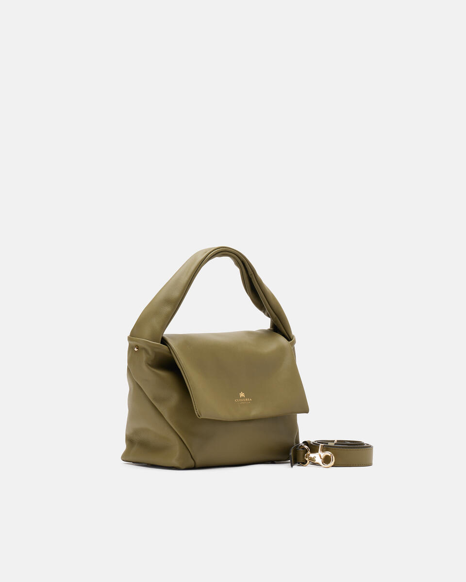 KLEINE MESSENGER Olive  - Tasche - Special Price - Cuoieria Fiorentina