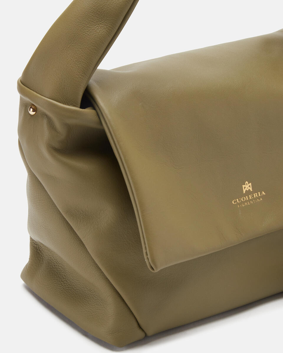 KLEINE MESSENGER Olive  - Tasche - Special Price - Cuoieria Fiorentina