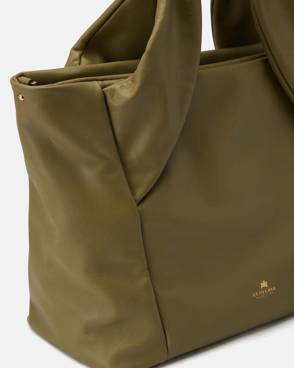 GROßE EINKAUFSTASCHE Olive  - Tasche - Special Price - Cuoieria Fiorentina