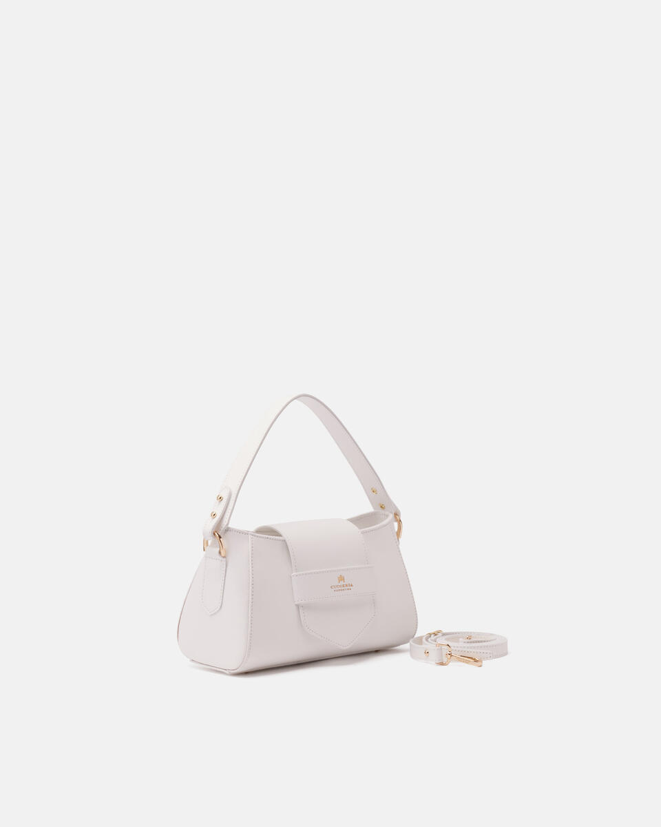 Mini Handtasche Weiss  - Mini Bags - Damen Taschen - Tasche - Cuoieria Fiorentina