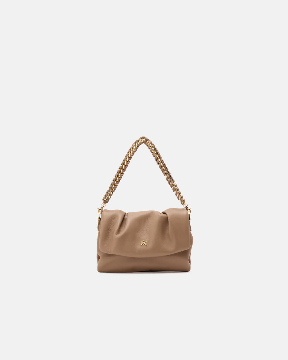 KLEINE MESSENGER Taupe  - Mini Bags - Damen Taschen - Tasche - Cuoieria Fiorentina