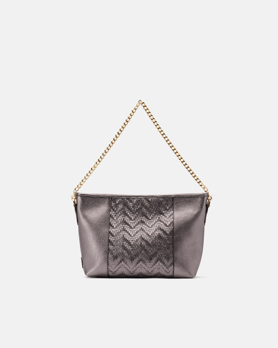 HOBO BAG Stahl  - Schultertaschen - Damen Taschen - Tasche - Cuoieria Fiorentina