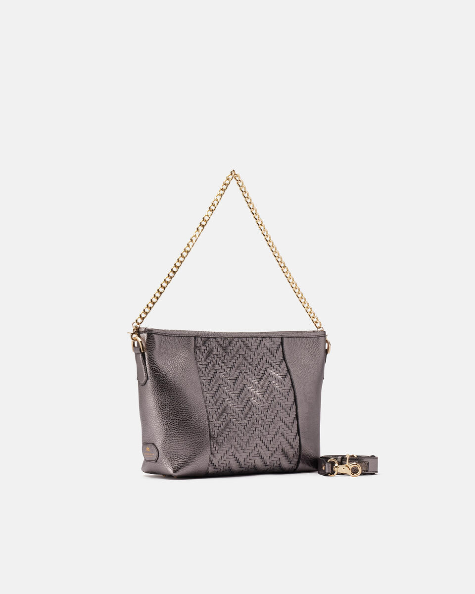 HOBO BAG Stahl  - Schultertaschen - Damen Taschen - Tasche - Cuoieria Fiorentina