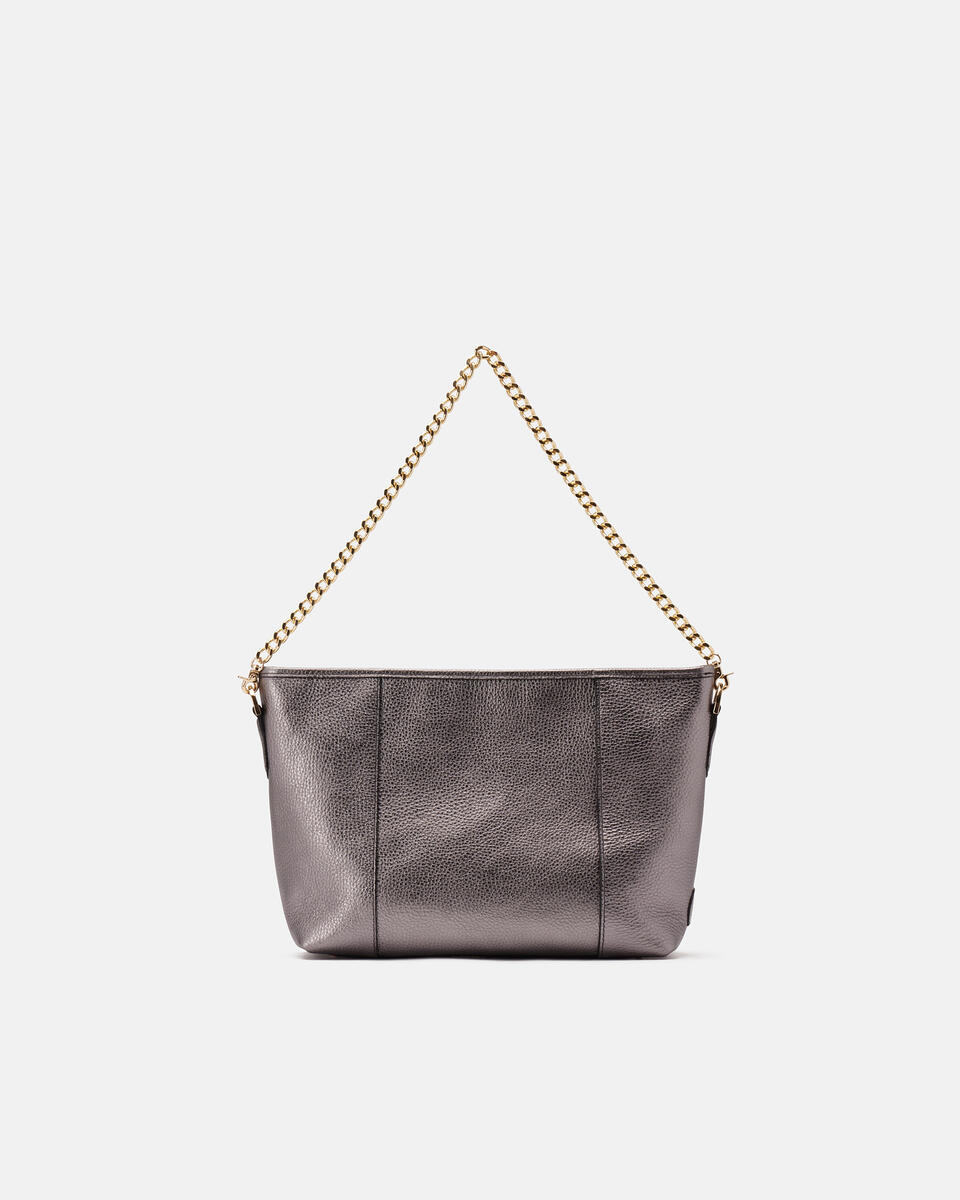 HOBO BAG Stahl  - Schultertaschen - Damen Taschen - Tasche - Cuoieria Fiorentina