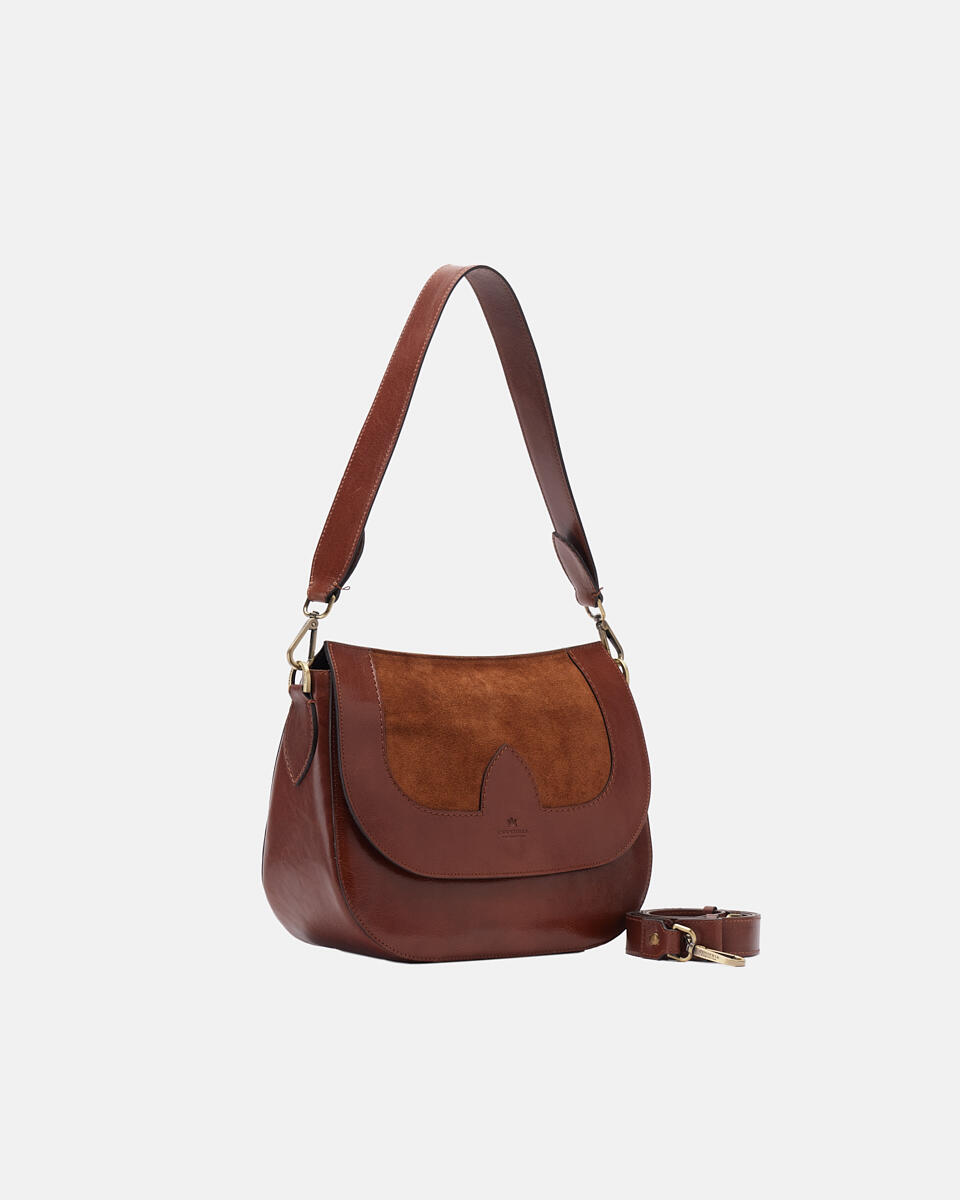 Messenger Braun  - Schultertaschen - Damen Taschen - Tasche - Cuoieria Fiorentina