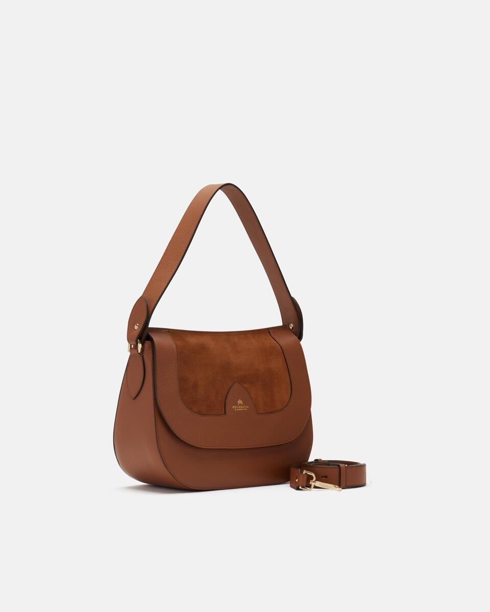 MESSENGER Karamell  - Schultertaschen - Damen Taschen - Tasche - Cuoieria Fiorentina