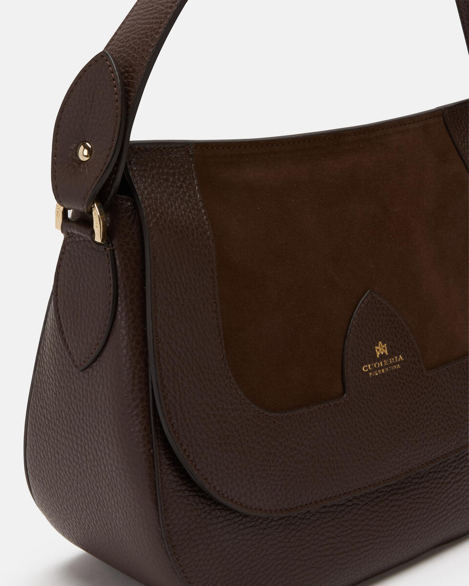 MESSENGER Schokolade  - Schultertaschen - Damen Taschen - Tasche - Cuoieria Fiorentina