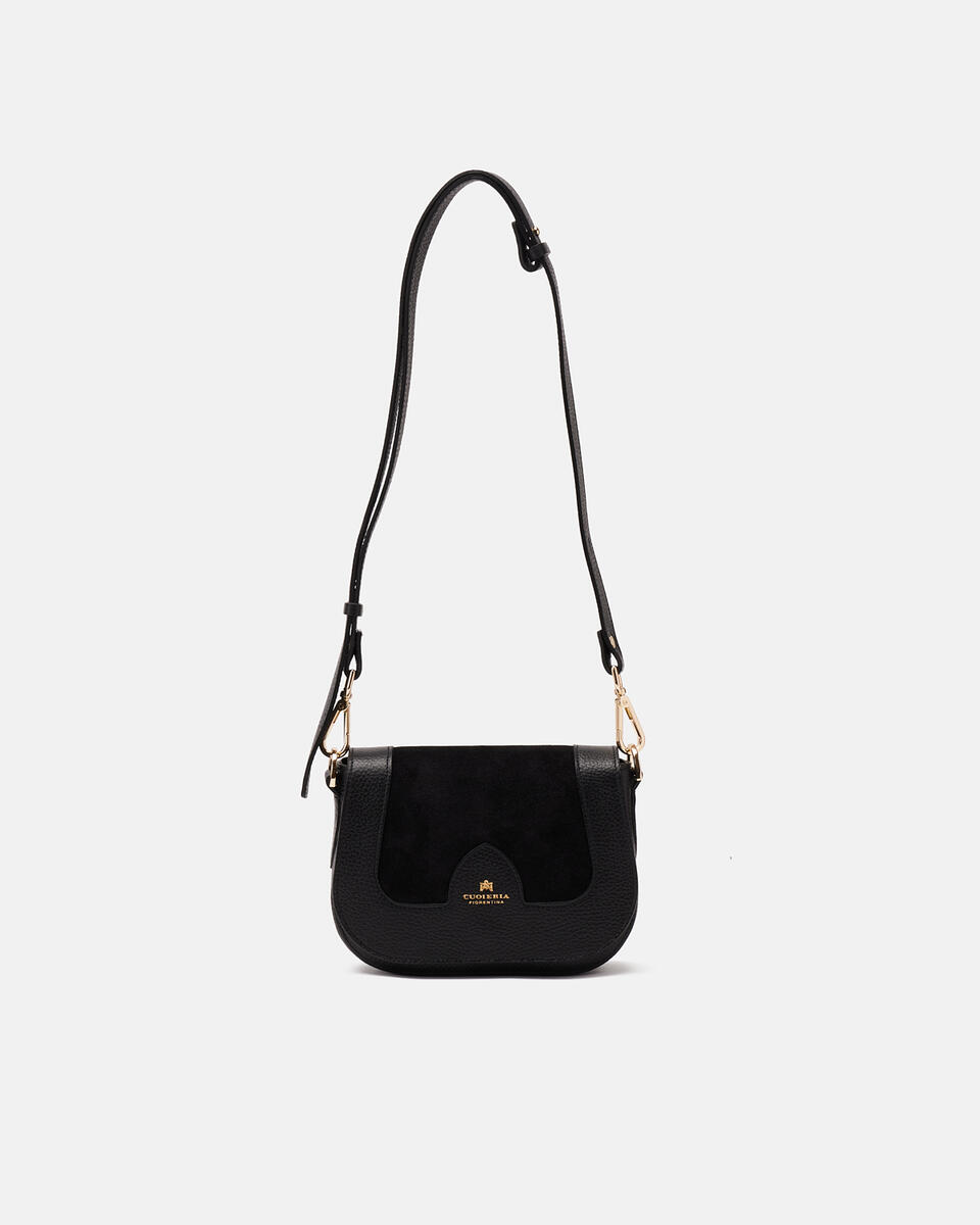 kleine messenger Schwarz  - Mini Bags - Damen Taschen - Tasche - Cuoieria Fiorentina