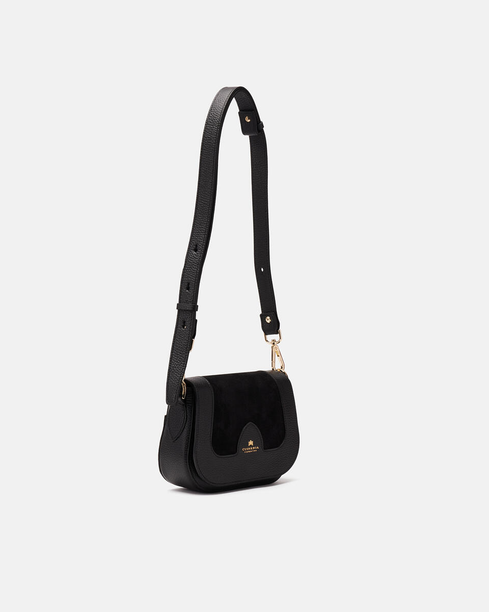 kleine messenger Schwarz  - Mini Bags - Damen Taschen - Tasche - Cuoieria Fiorentina