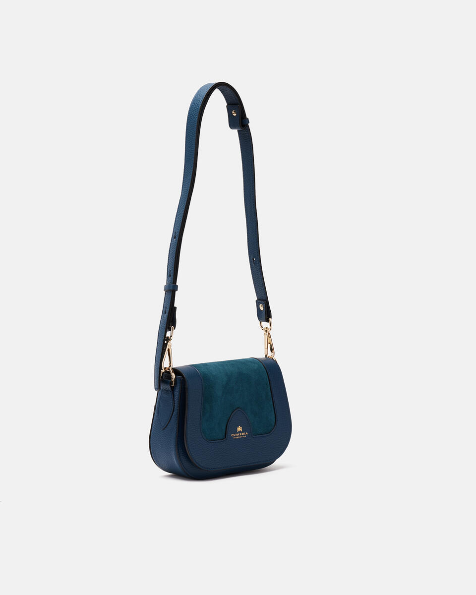 kleine messenger Teal  - Messanger - Damen Taschen - Tasche - Cuoieria Fiorentina