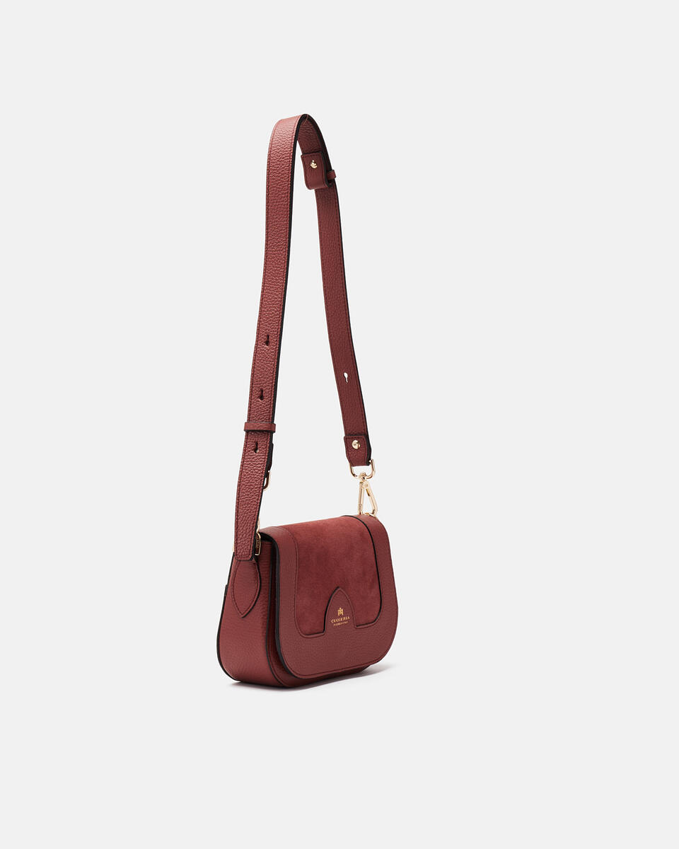 kleine messenger Rosewood  - Mini Bags - Damen Taschen - Tasche - Cuoieria Fiorentina