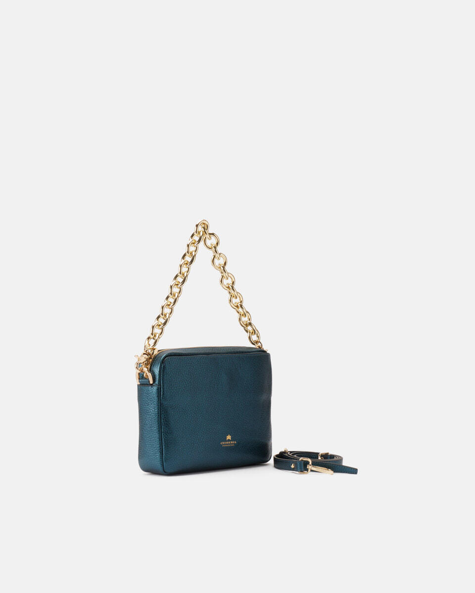 CAMERA BAG Teal  - Mini Bags - Damen Taschen - Tasche - Cuoieria Fiorentina