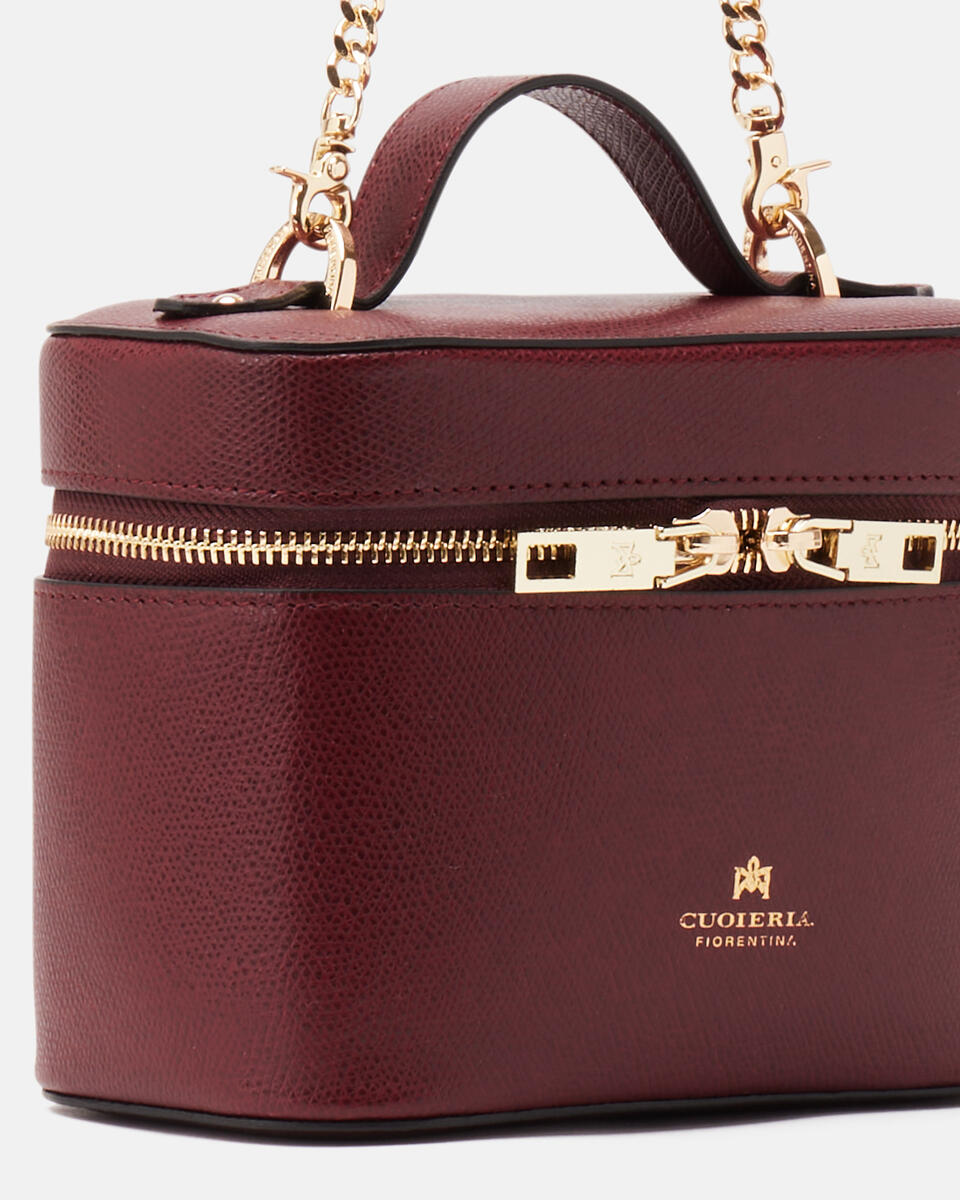 BEAUTY CASE BAG Bordeaux  - Accessori Da Viaggio - Reisentaschen - Cuoieria Fiorentina