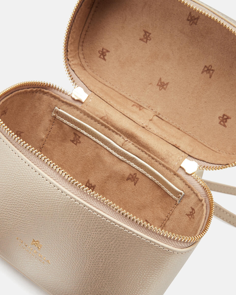 BEAUTY CASE BAG Gold  - Accessori Da Viaggio - Reisentaschen - Cuoieria Fiorentina