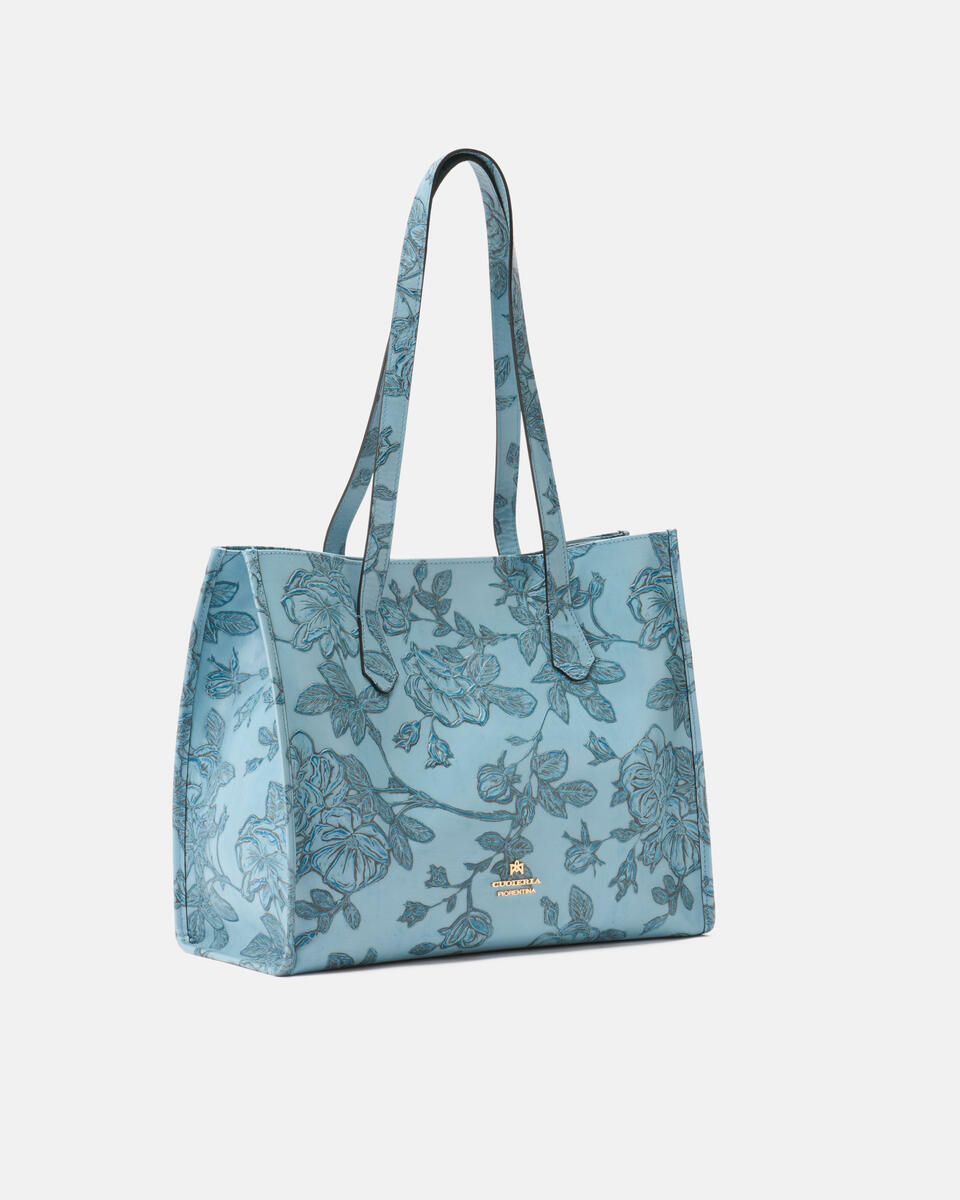 EINKAUFSTASCHE Hellblau  - Einkauftasche - Damen Taschen - Tasche - Cuoieria Fiorentina