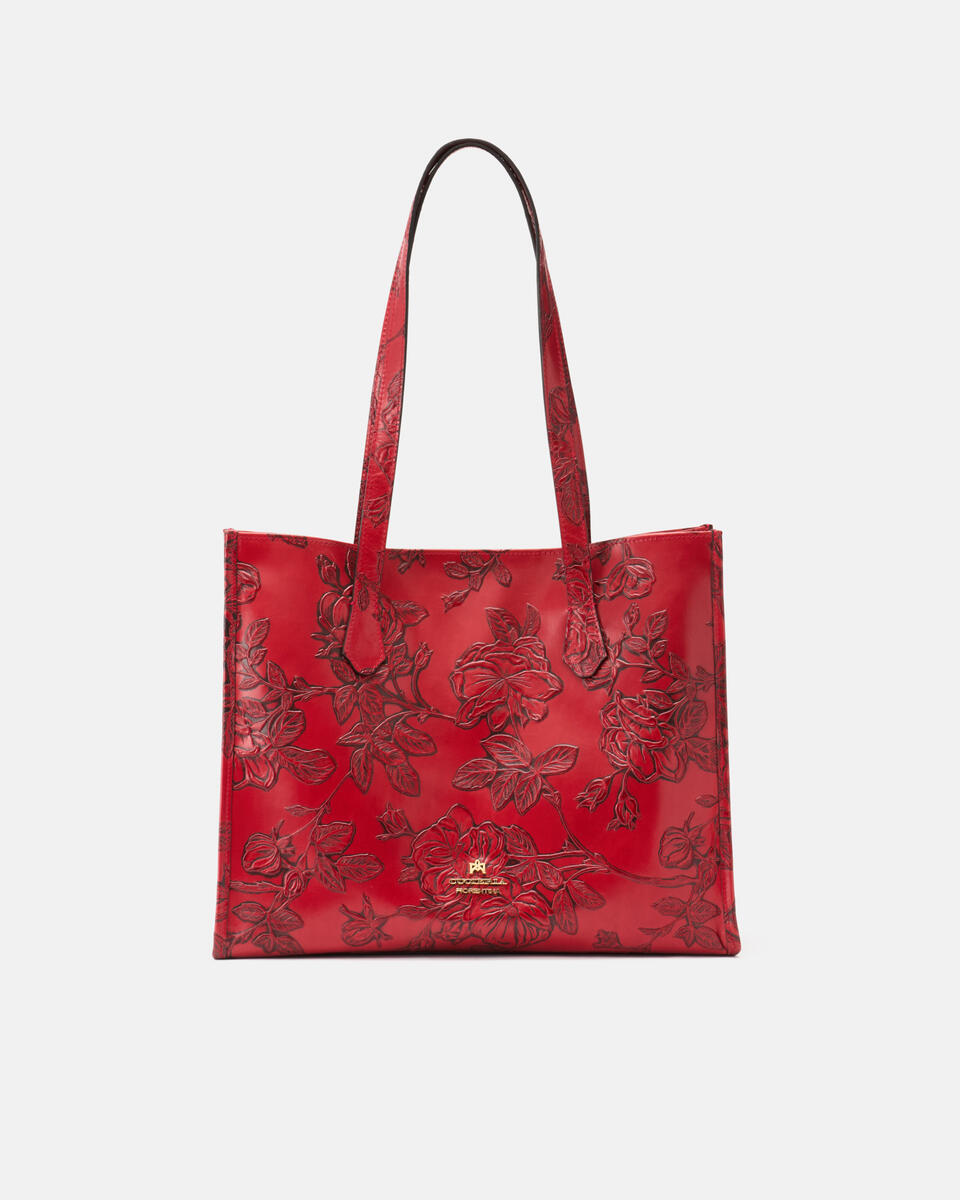 EINKAUFSTASCHE Rot  - Einkauftasche - Damen Taschen - Tasche - Cuoieria Fiorentina