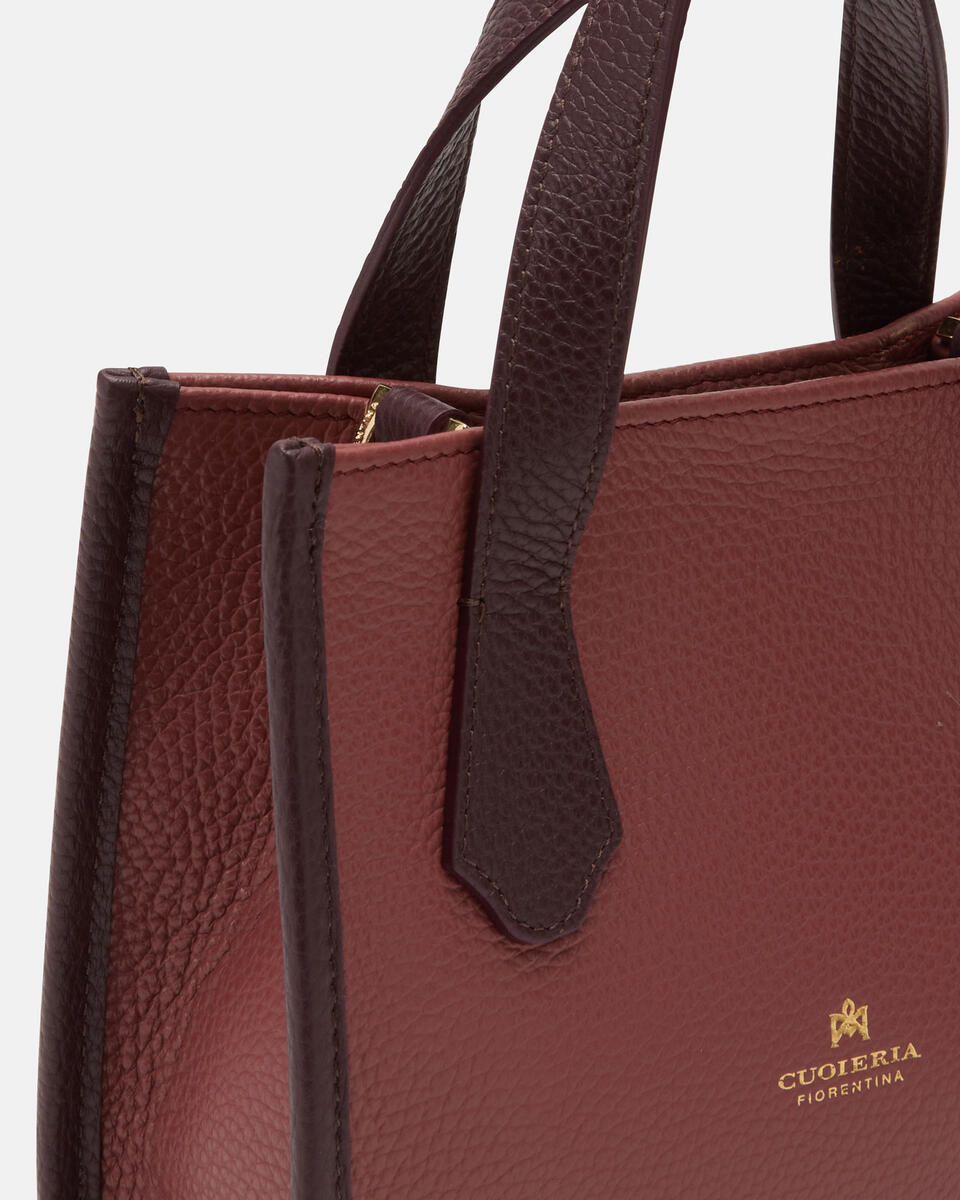 KLEINE HANDTASCHE Rosewoodred wine  - Handtaschen - Damen Taschen - Tasche - Cuoieria Fiorentina