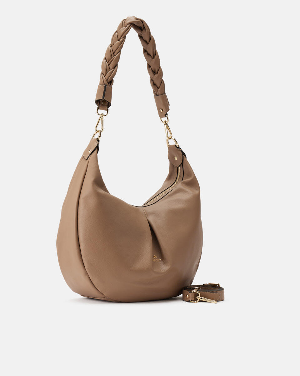 SCHULTERTASCHE Taupe  - Schultertaschen - Damen Taschen - Tasche - Cuoieria Fiorentina