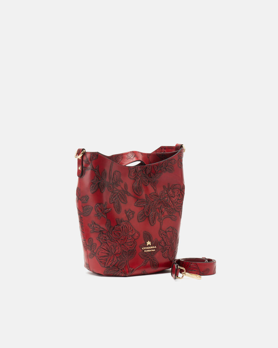 EIMERTASCHE Rot  - Eimertaschen - Damen Taschen - Tasche - Cuoieria Fiorentina