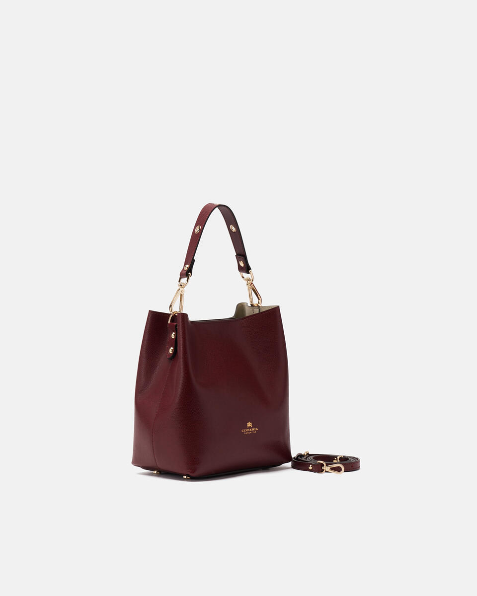 KLEINE EIMERTASCHE Bordeaux  - Eimertaschen - Damen Taschen - Tasche - Cuoieria Fiorentina